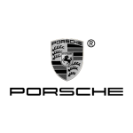 Porsche Logo in schwarz